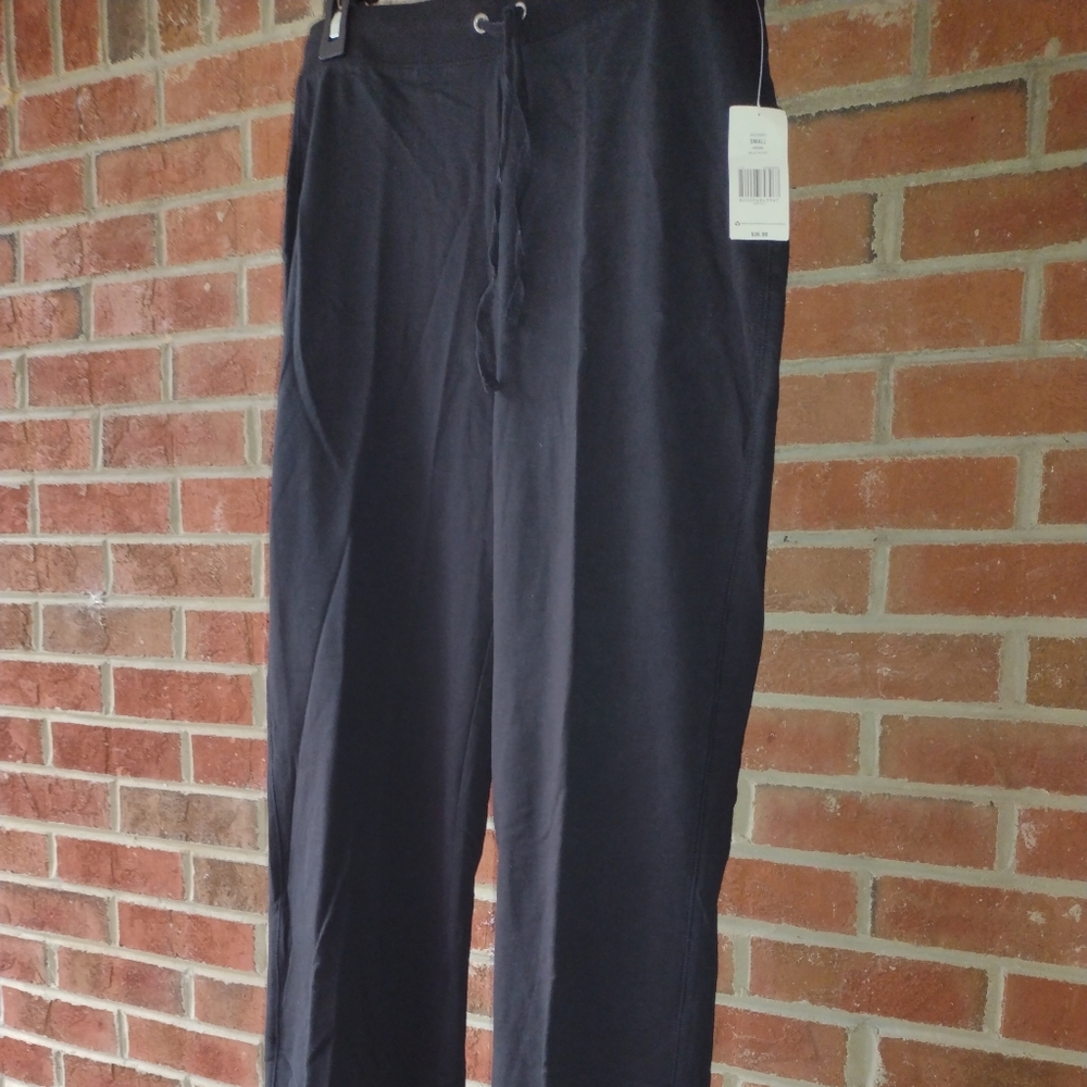Kim Rogers New Women's Pants S Black Light Weight Drawstring 30 Waist Org.36
